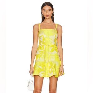 Alexis Yellow Floral Mini Dress